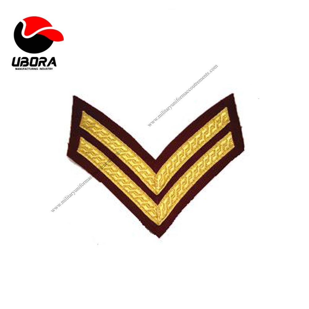 2 Bar Chevron Mess Dress Gold on Para Maroon color supplier Captain Rank Uniform